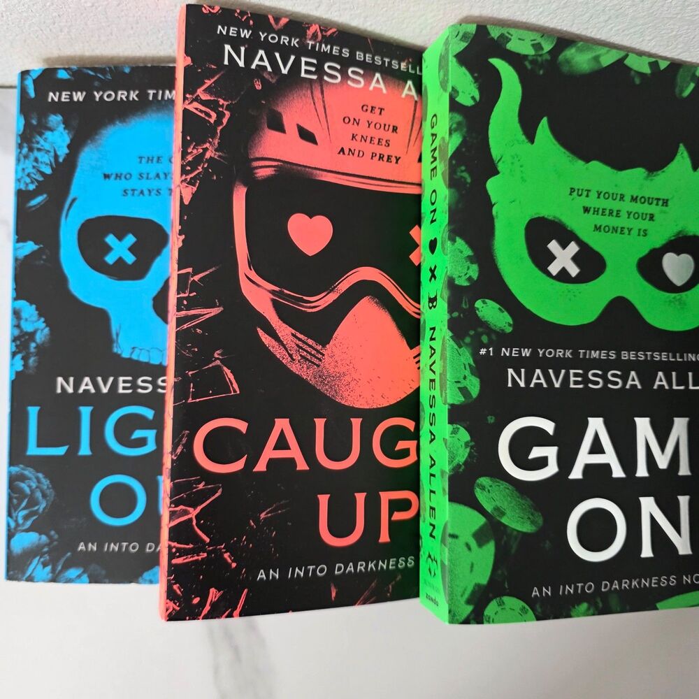 Into Darkness Paperback Series - Lights Out, Caught Up, and Game On